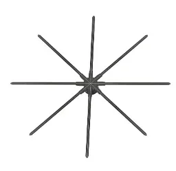 Hologram fan with LED blades, powered off